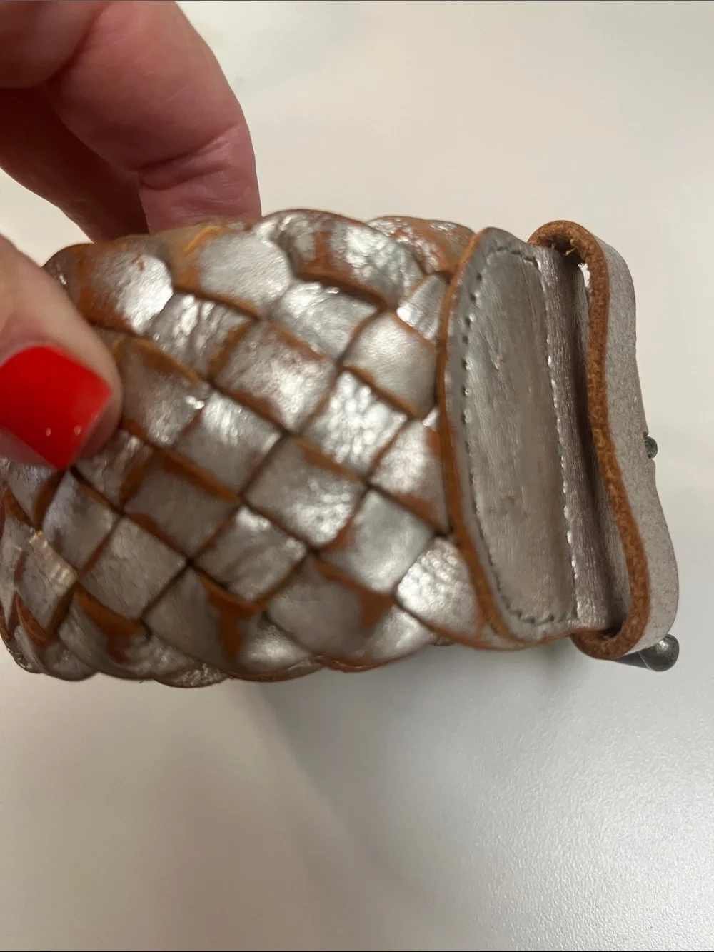 Fossil braided leather